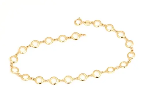 Dámský zlatý náramek 19 cm ZLNA1587F + dárek zdarma