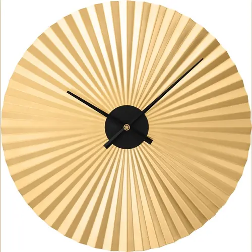 Designové kovové hodiny zlaté MPM Dynamic - A E04.4487.80 + dárek zdarma