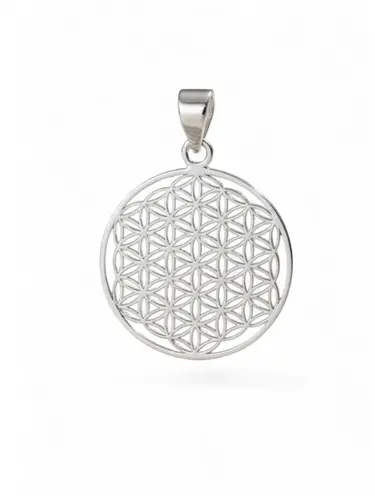 Přívěšek z bílého zlata mandala ZZ0872BF + dárek zdarma