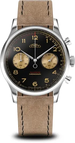 Pánské hodinky Prim Janský Pulsometer Chronograph 42 - D W01P.13282.D + Dárek zdarma