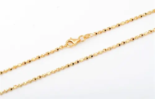 Stříbrný pozlacený náhrdelník 63744F 45 cm