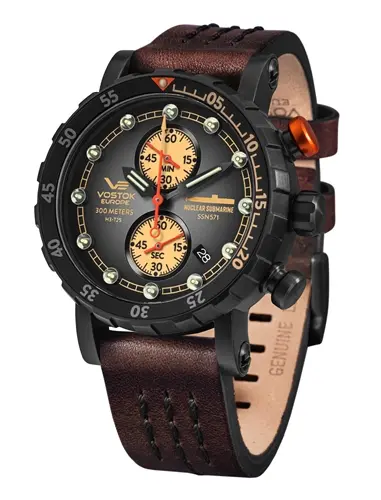 Hodinky Vostok Europe SSN571 Nuclear Submarine chrono line VK61/571C611 + dárek zdarma
