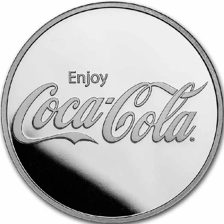 9Fine Mint COCA COLA® 1 OZ STŘÍBRNÁ MINCE