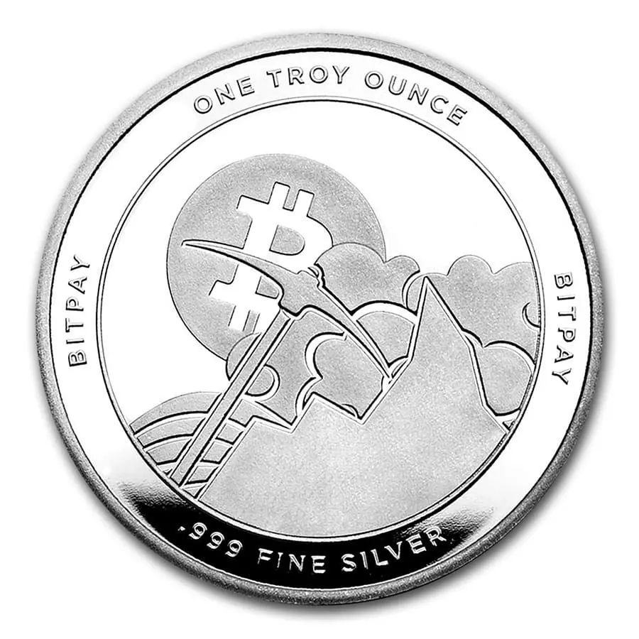 Stříbrná mince Bitcoin 1 Oz Golden State Mint