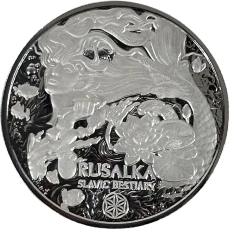 Stříbrná mince Rusalka 1 oz Slovanská mytologie 2022 Kamerun Ag 999 KOMSCO