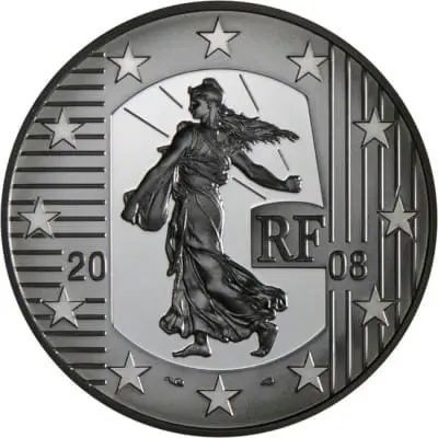 Stříbrná mince 50. VÝROČÍ 5. FRANCOUZSKÉ REPUBLIKY 2008
