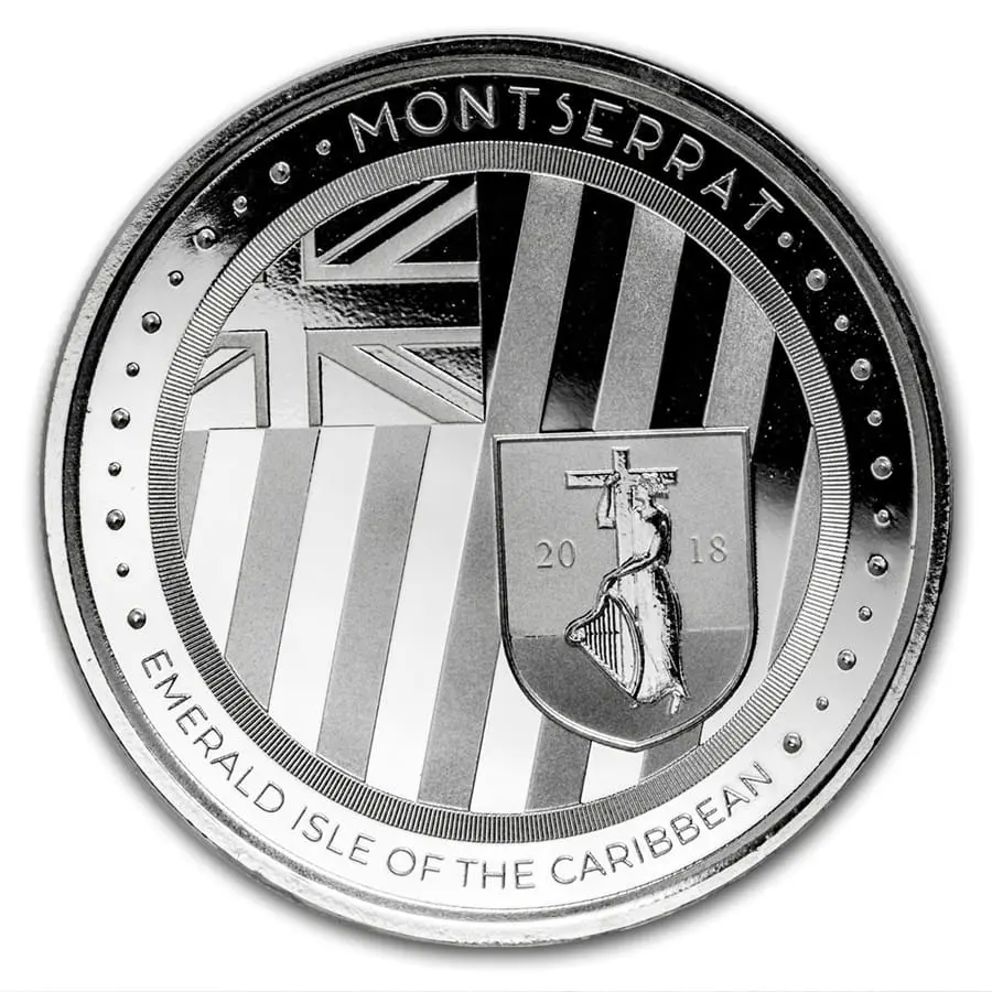 Montserrat Emerald Isle of the Caribbean 2018 1 Oz