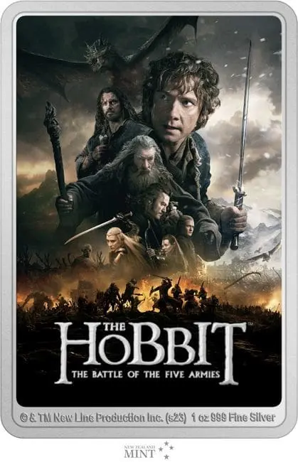 New Zealand Mint Bitva pěti armád The Hobbit The Battle of the five Armies 1 Oz 2023 Niue