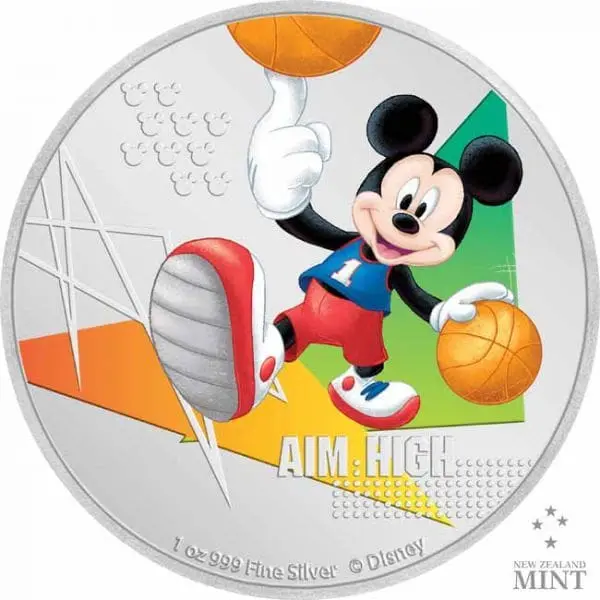 Stříbrná mince Disney Sports: Basketball 1 oz