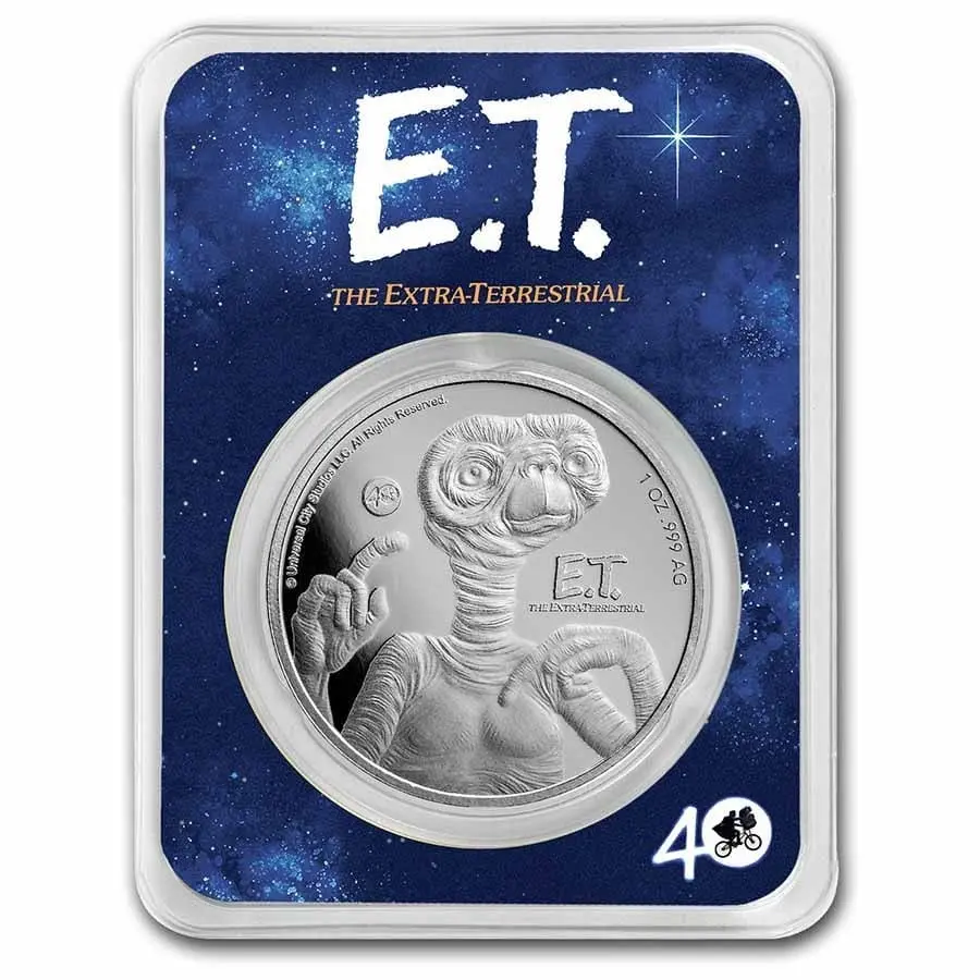 New Zealand Mint Mince 2 $ ET 40. výročí mince 1 oz TEP