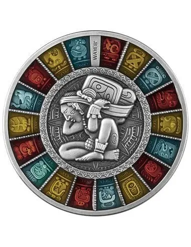 New Zealand Mint Stříbrná mince Haab Kalender 2 Oz 2 $ Niue 2023