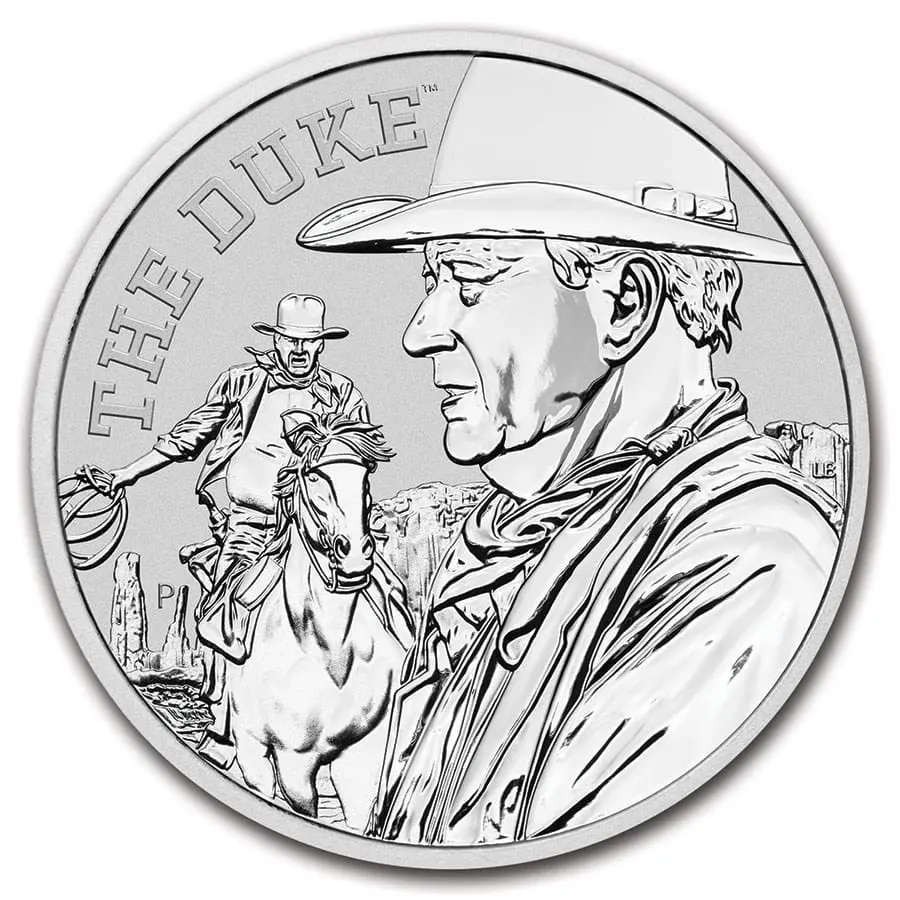 Stříbrná mince John Wayne 1 oz 2020 Perth Mint