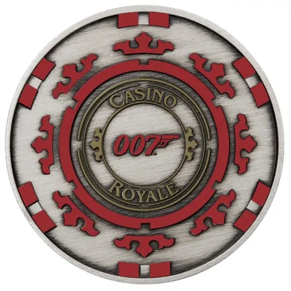 Perth Mint Stříbrná mince James Bond Casino Chip 1 Oz Tuvalu 2023