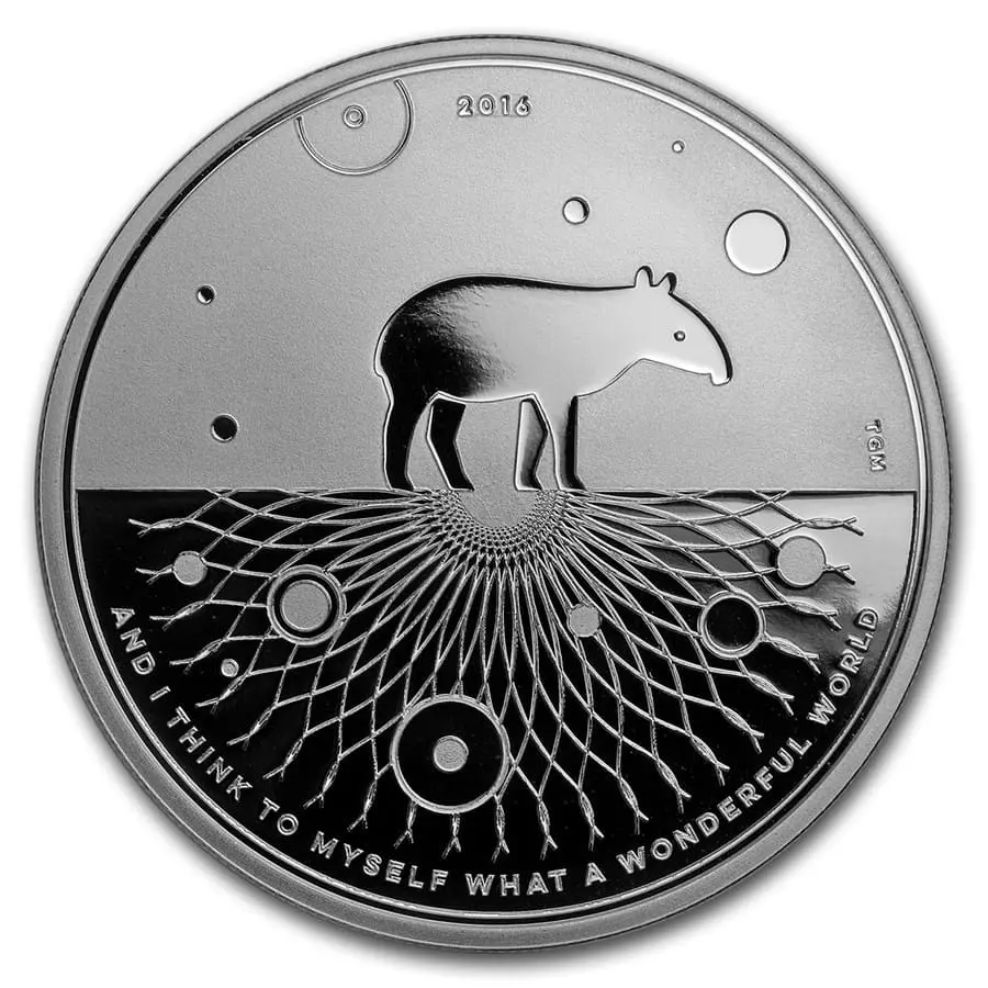 Stříbrná mince Tapír 1 oz 2016 Evolution I Wonderful World Zlatoproradost.cz