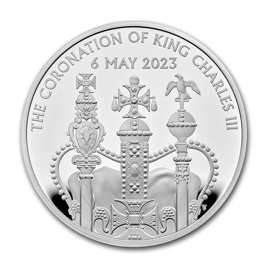 Royal Mint Stříbrná mince Korunovace Jeho Veličenstva Stříbrná mince 5 GBP 2023 GB