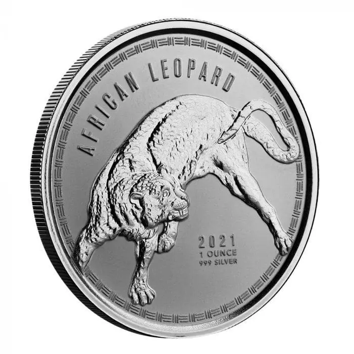 Scottsdale Mint Mince Ghana African Leopard 2021 1oz