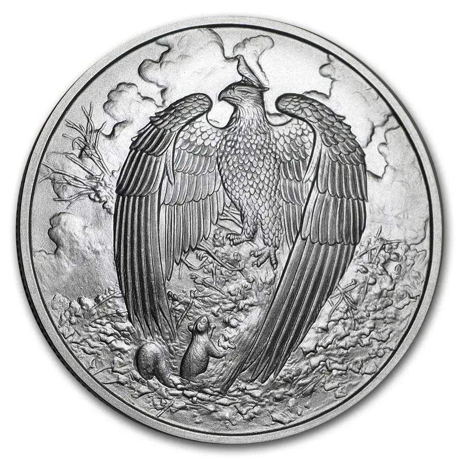Stříbrná mince Velký orel 1 oz Nordic Creatures 5. v sérii Silver Shield Ag 999