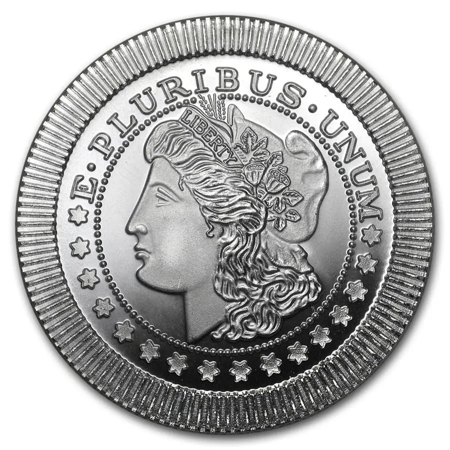 Stříbrná medaile Morgan Dolar 1 oz Stackable USA Ag 999 SilverTowne