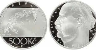 ČNB – 500 Kč stříbrná mince 2012 100. výročí narození Jiřího Trnky Proof Ag 925 Josef Oplíštil