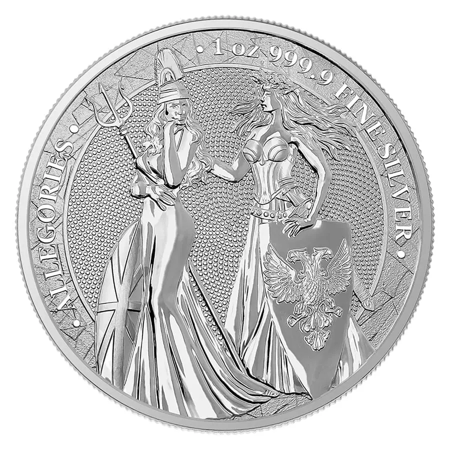 Stříbrná mince Germania & Britannia 1 oz Allegories 2019 Ag 999.9 Germania Mint