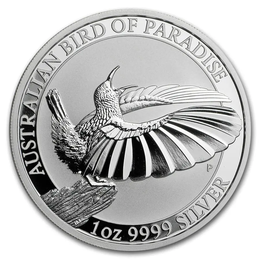 Stříbrná mince Victoria Riflebird – Bird of Paradise 1 oz Perth Mint 2018