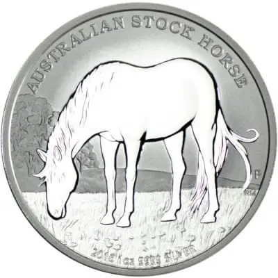 Stříbrná mince Australian Stock Horse 1 oz 2016 Austrálie Ag 9999 Rarita 10 000 ks