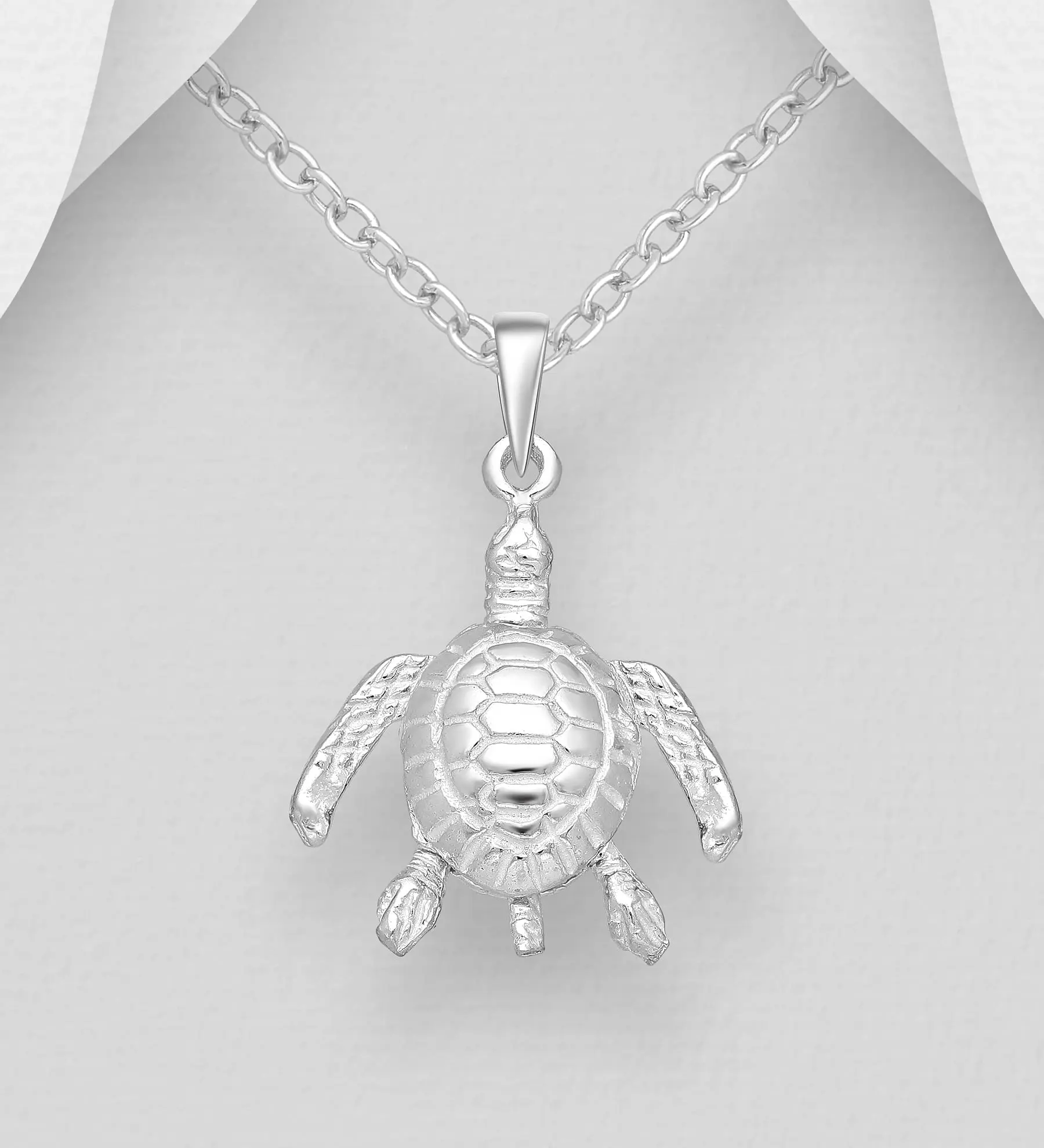 Přívěsek ze stříbra 925 ve tvaru želvy Turtle