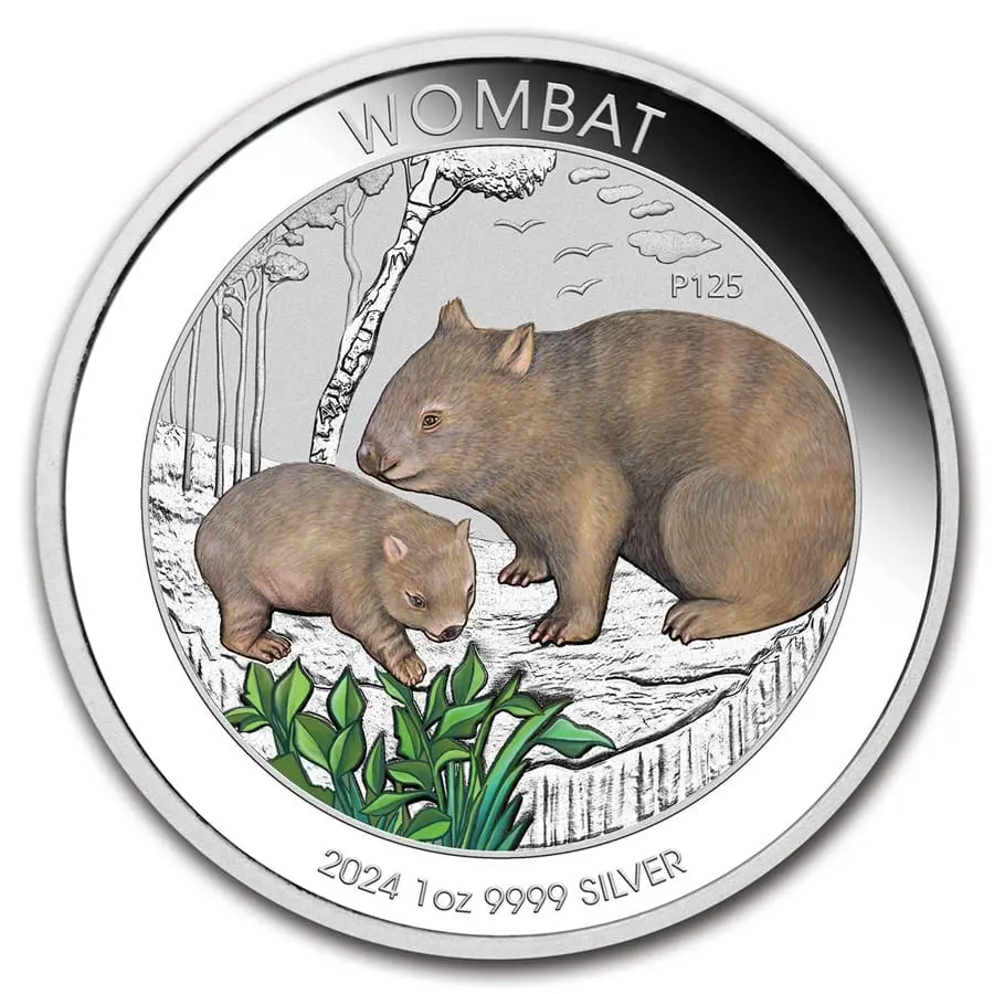 Wombat Colorized Proof Austrálie 1 Oz 2024 v blistru