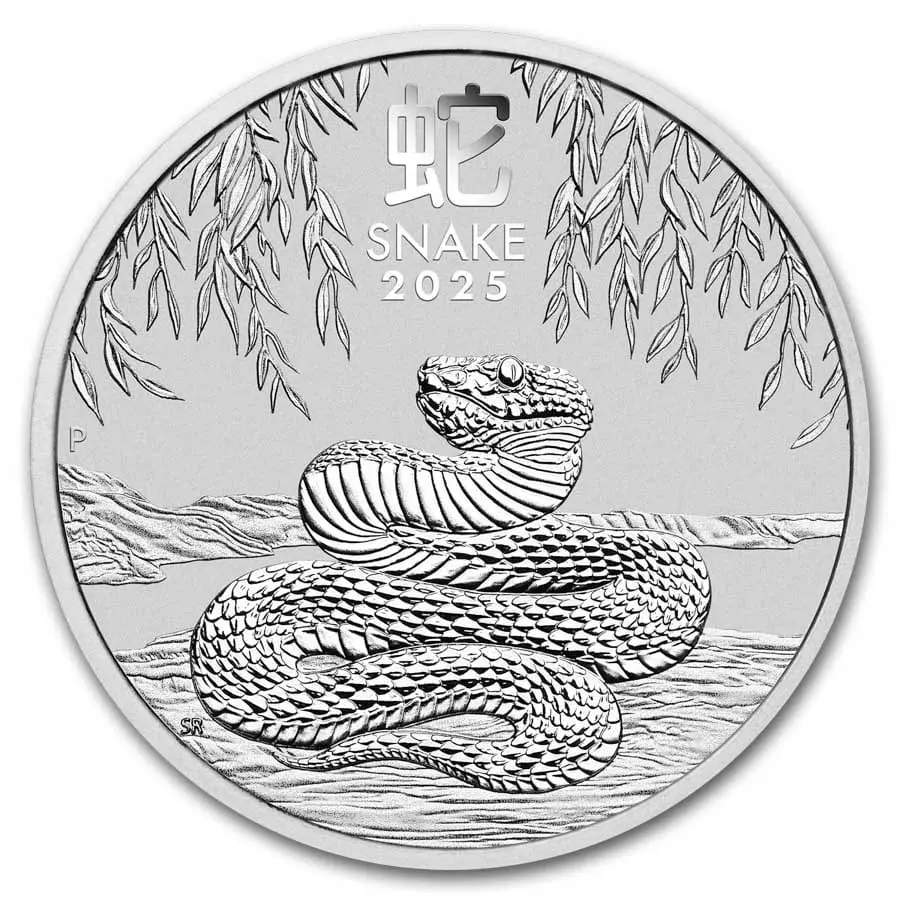 Lunar Snake BU (série III) Austrálie 2025 1 Oz