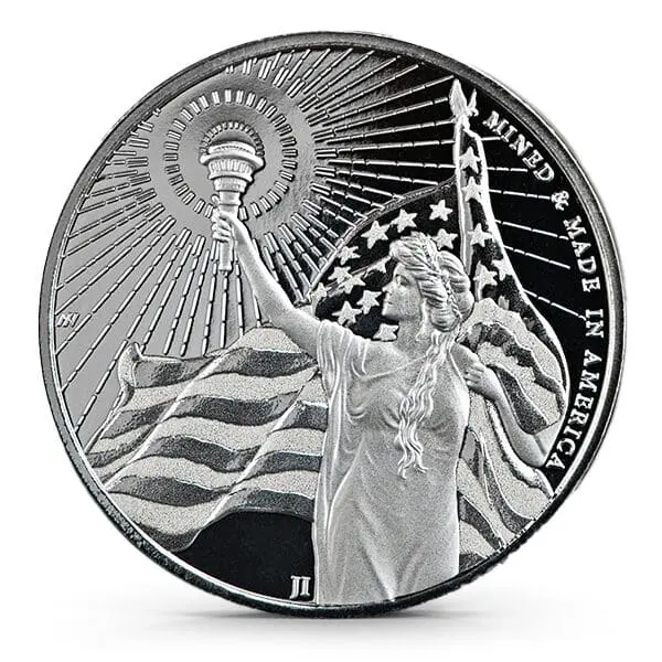 Stříbrná mince Columbia Goddess 1 Oz USA BU
