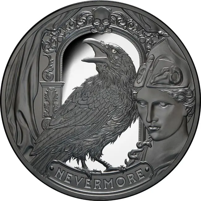 Stříbrná mince Havran (Raven) 2 Oz Niue 2025
