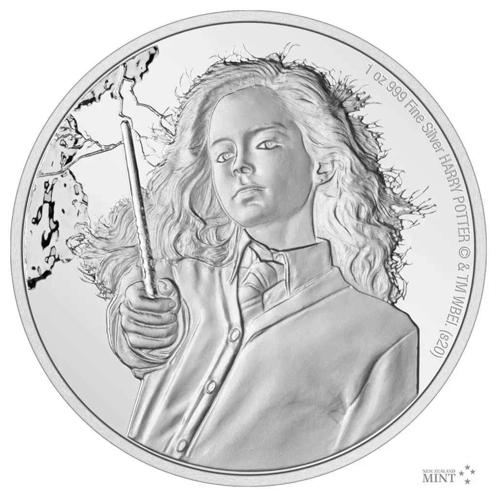 Stříbrná mince 1 Oz 2 NZD Harry Potter 2021 Hermiona Granger proof