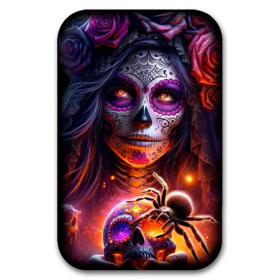 Stříbrný slitek 2 oz Dia de Los Muertos (s krabičkou a COA)