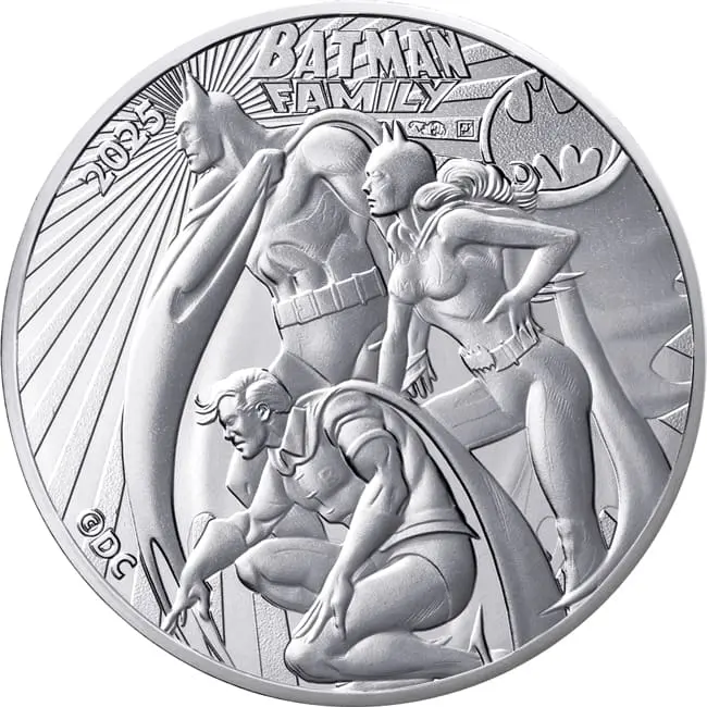 Stříbrná mince Bat Family – Francie 2025, 10 eur