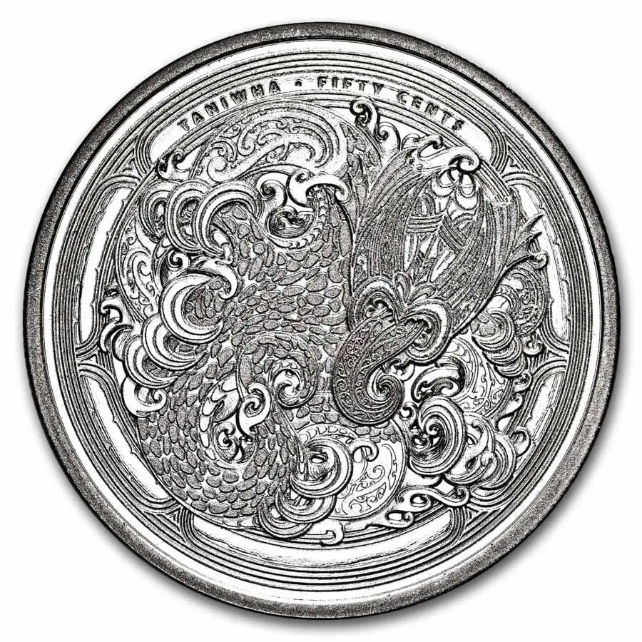 Stříbrná mince 2025 Nový Zéland 1 oz Dwelling Taniwha: Water BU
