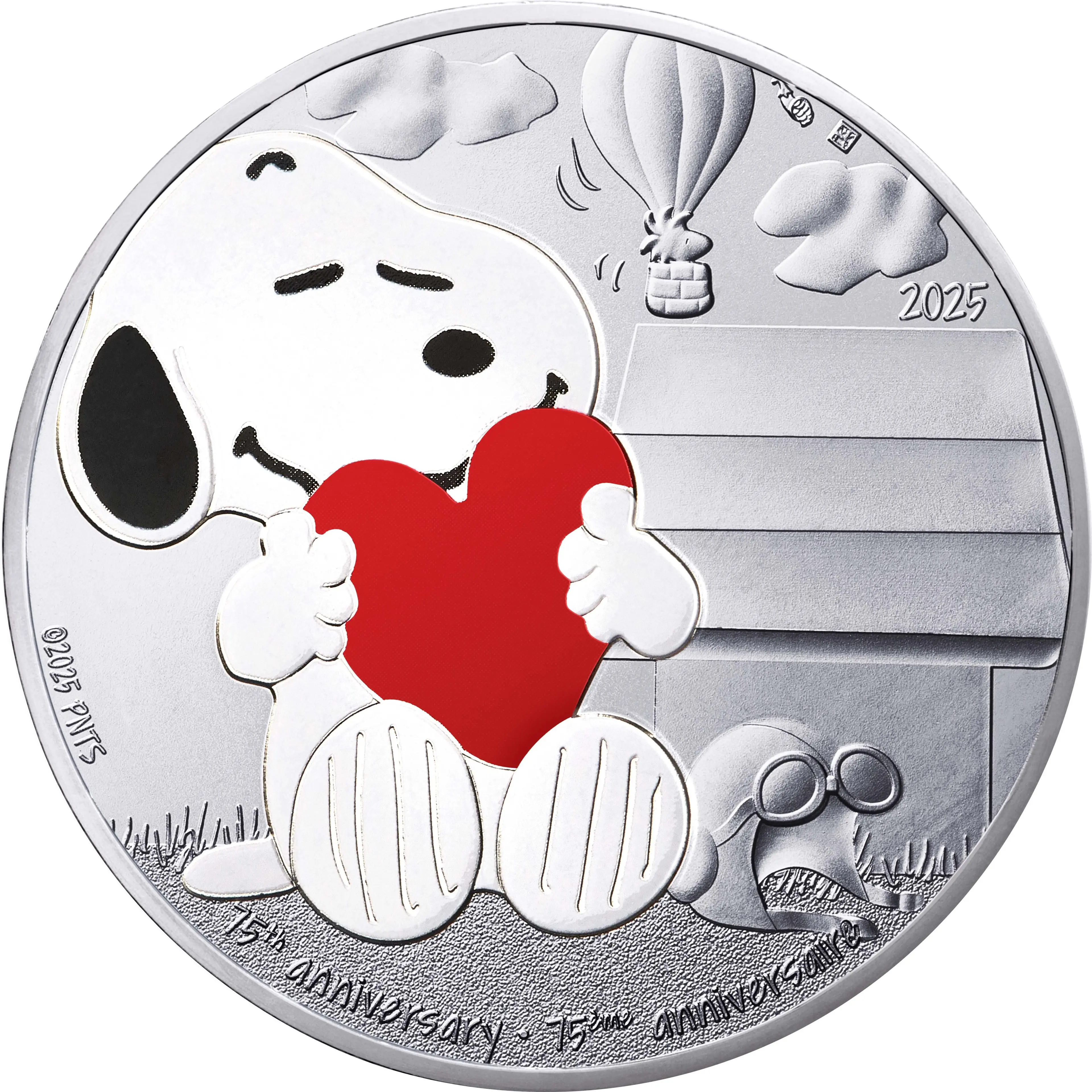 Stříbrná mince 10 €, Snoopyho Francie 2025