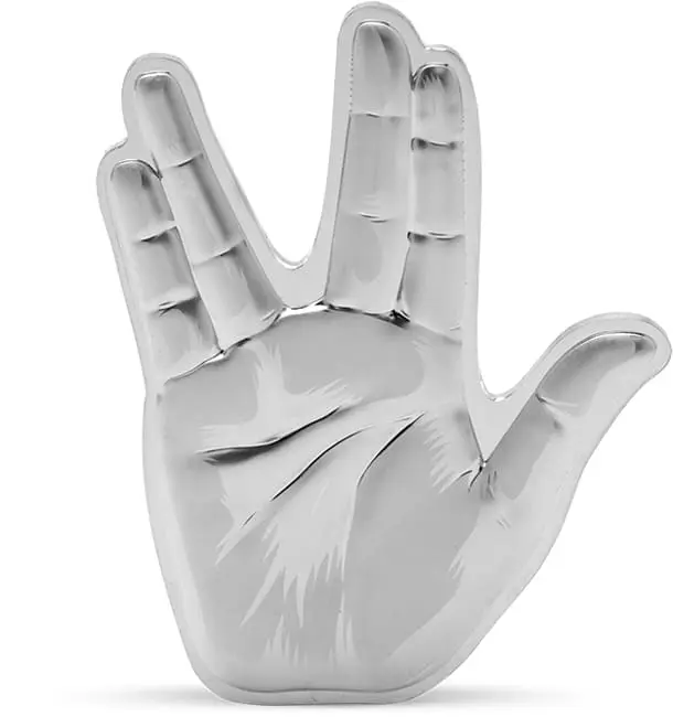 Stříbrná mince Star Trek Žijte dlouho a prosperujte - Vulcan Salute 1 Oz 2025