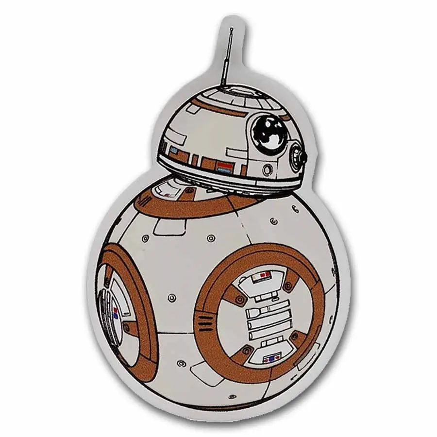 Stříbrná mince Niue 2025, 1 oz, 2 dolary, Star Wars Droids: BB-8