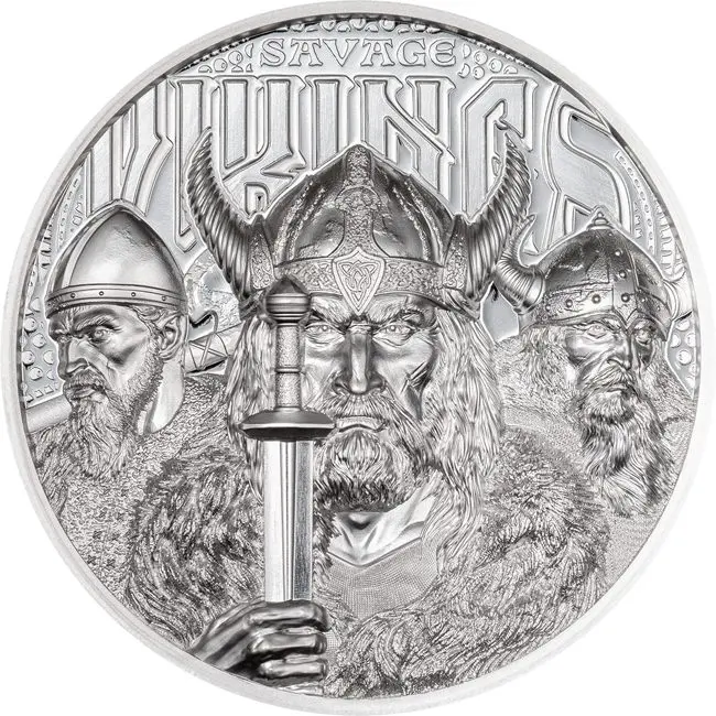 Stříbrná mince Divocí Vikingové 2026 5 NZD Ag 999,9 Proof (PP)