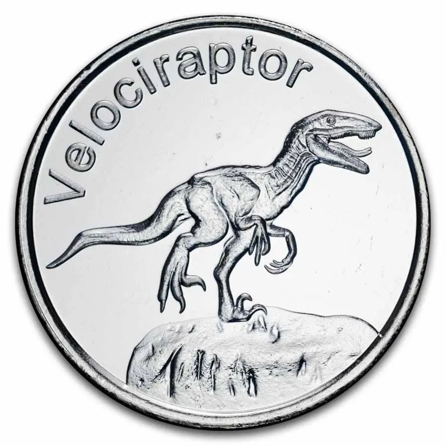 Investiční stříbro – 1 oz mince Velociraptor Ag 999 DB Metals