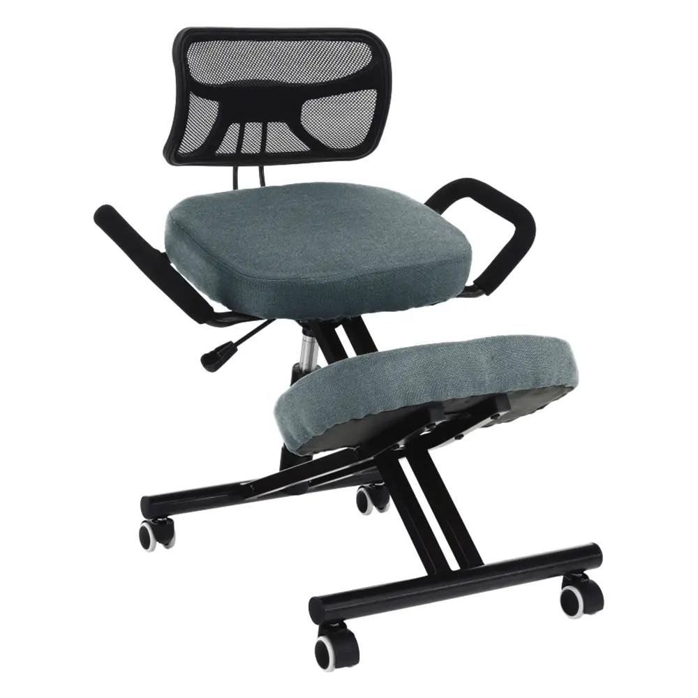 Ergonomická klekačka RUFUS – šedá látka, Kondela