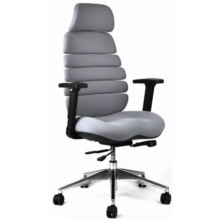 Kancelářská ergonomická židle SPINE s podhlavníkem — látka, nosnost 130 kg, více barev