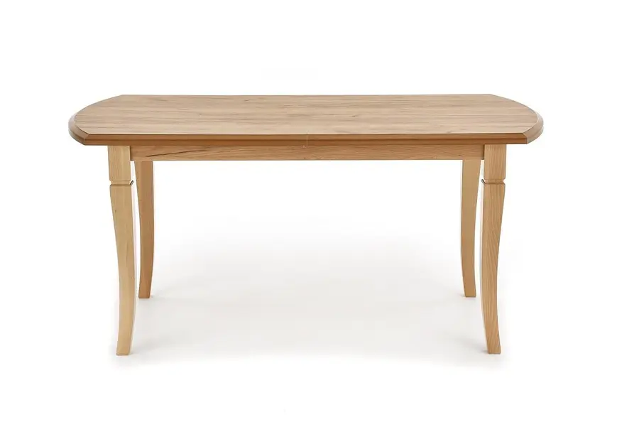 Jídelní rozkládací stůl FREDERIK – 160x90x74 (+80), dřevo, dub craft Halmar