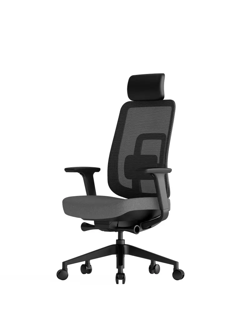 Kancelářská ergonomická židle K42 SP – síť/ čalouněná, šedá