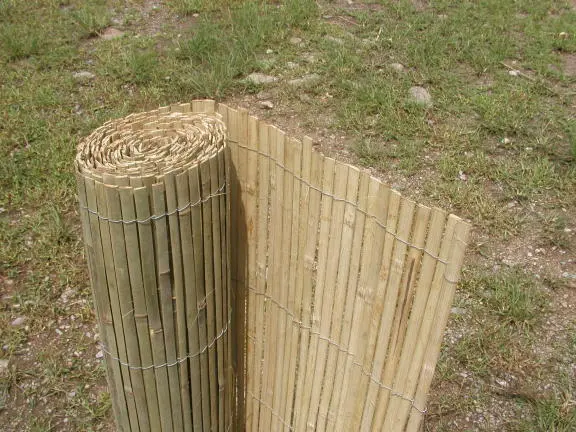 Štípaná bambusová rohož — výška 200 cm, délka 5 m, přírodní Axin trading