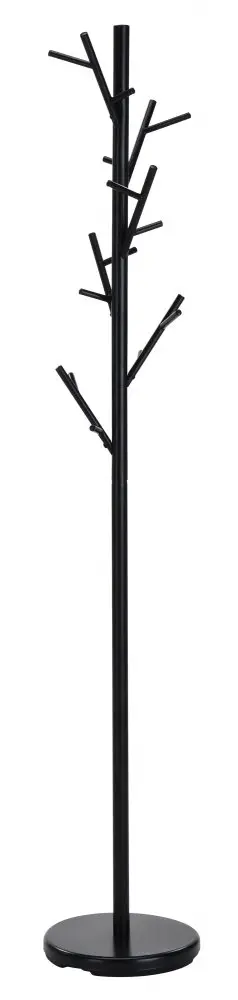 Stojanový věšák PALU –? 176 cm, kov, černá Halmar