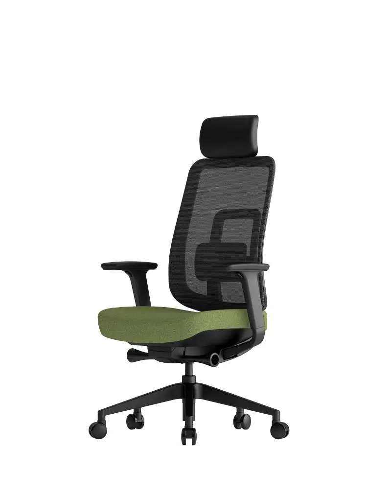 Kancelářská ergonomická židle K42 SP – síť/ čalouněná, zelená